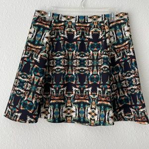 Lily Rose Patterned Mini Skirt - XL